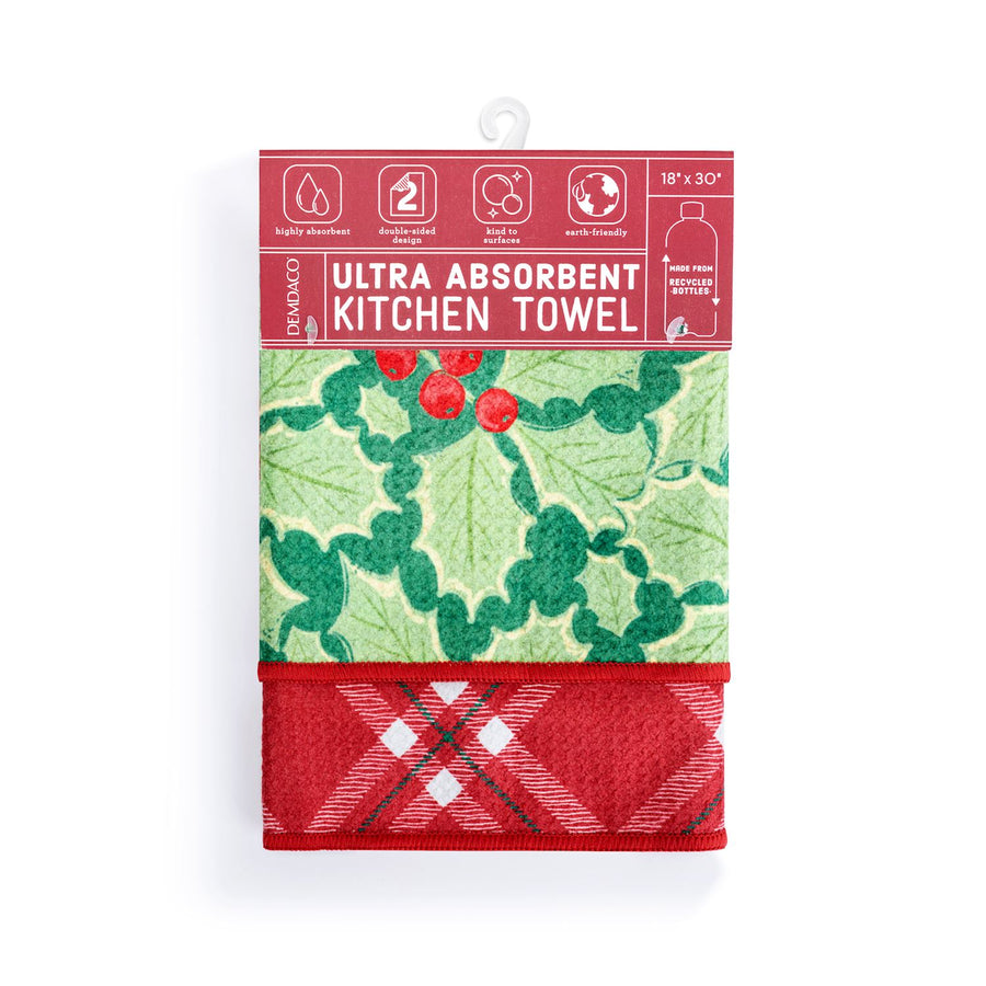 Holiday Absorbent Reversible Towels