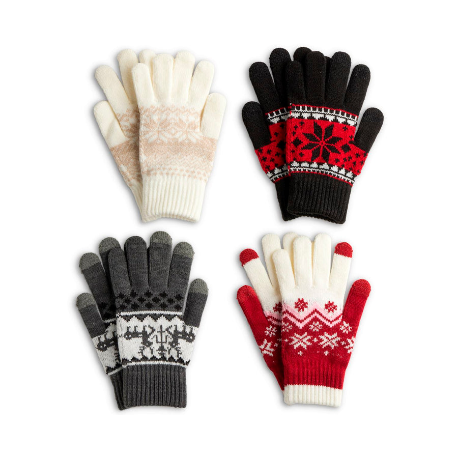 Holiday Gloves in Gingerbread Box