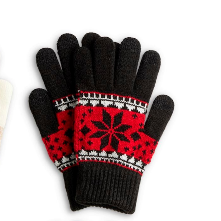 Holiday Gloves in Gingerbread Box