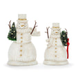 Load image into Gallery viewer, Snowman Paper Pulp Glittered Greenery Figures
