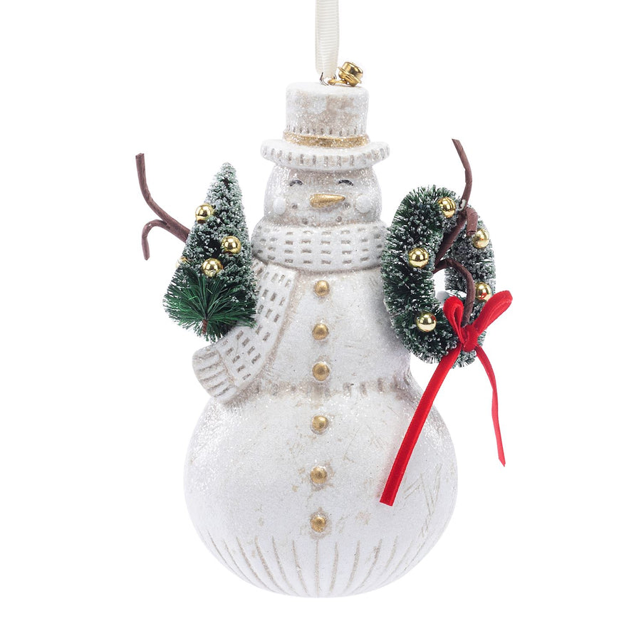 Snowman Paper Pulp Figure Ornament
