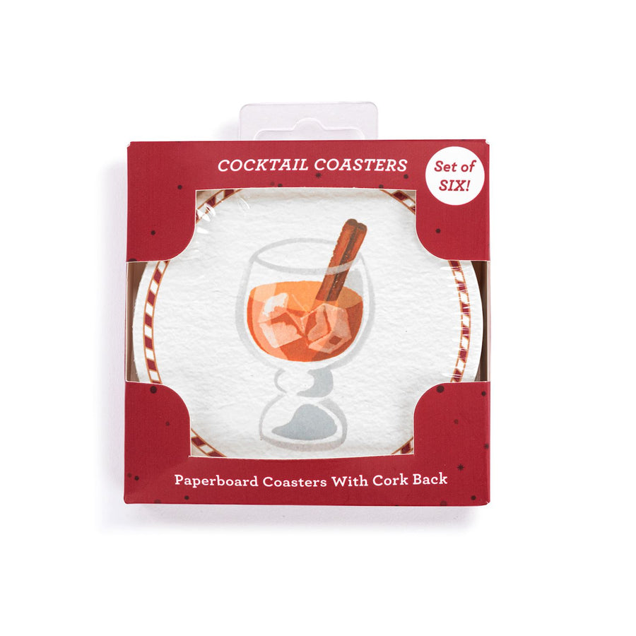Holiday Cocktail Paperboard Coasters