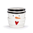Load image into Gallery viewer, Snowman Red Heart Small Bowl Set
