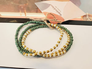 Small Beaded Stack Bracelets