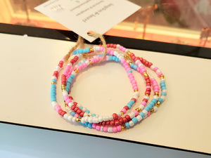 Small Beaded Stack Bracelets