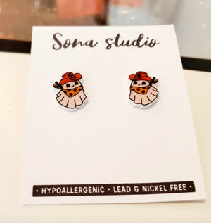 Cowgirl Ghost Earrings