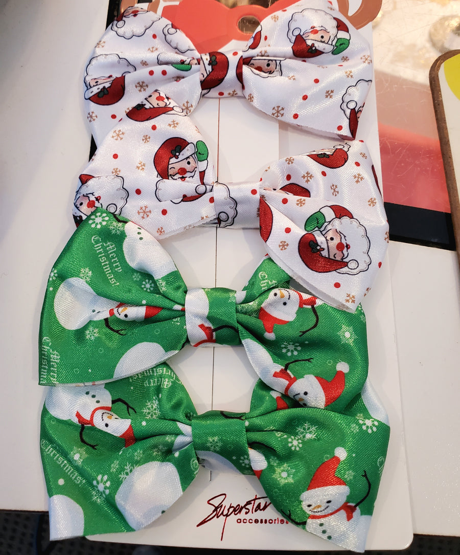 4-piece Christmas Bow Set