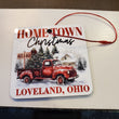Load image into Gallery viewer, Loveland or Milford Hometown Red Truck Ornament
