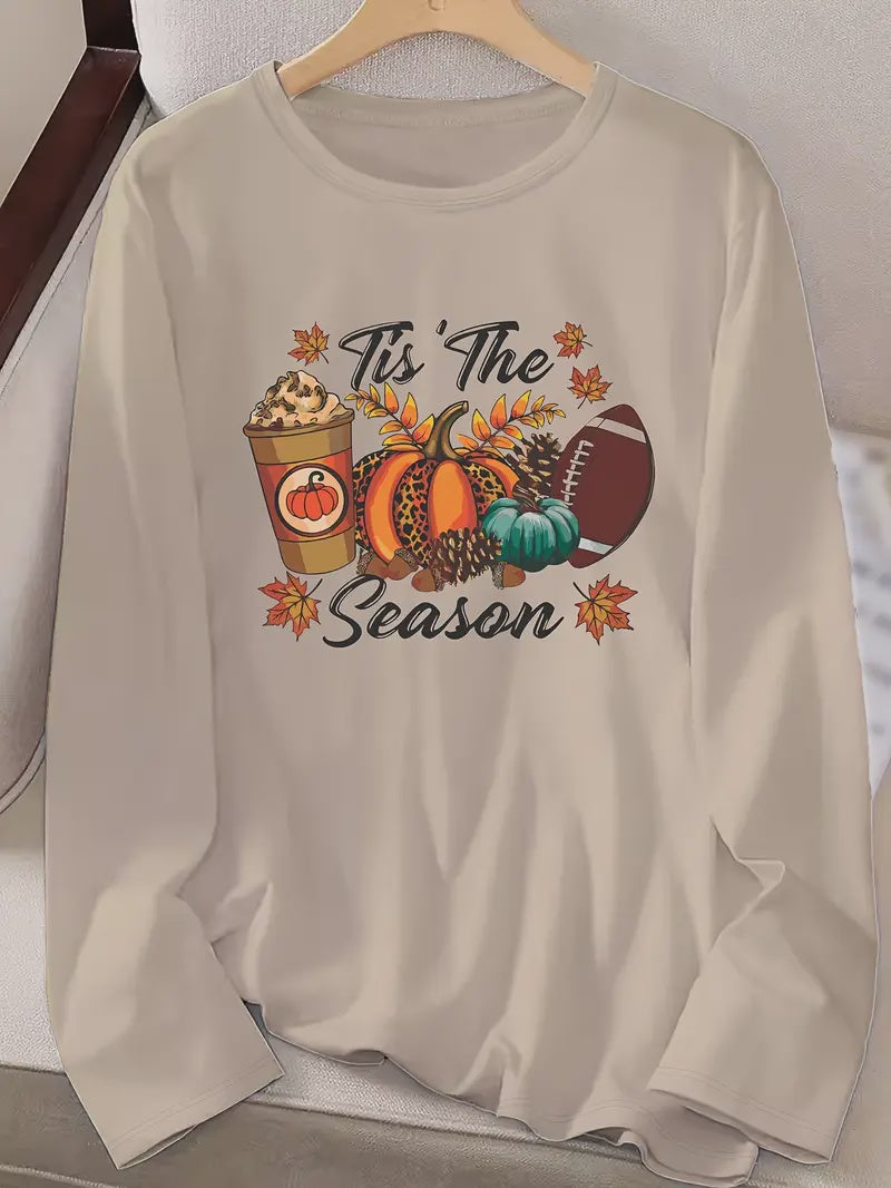 Tis The Season Football & Pumpkin Top