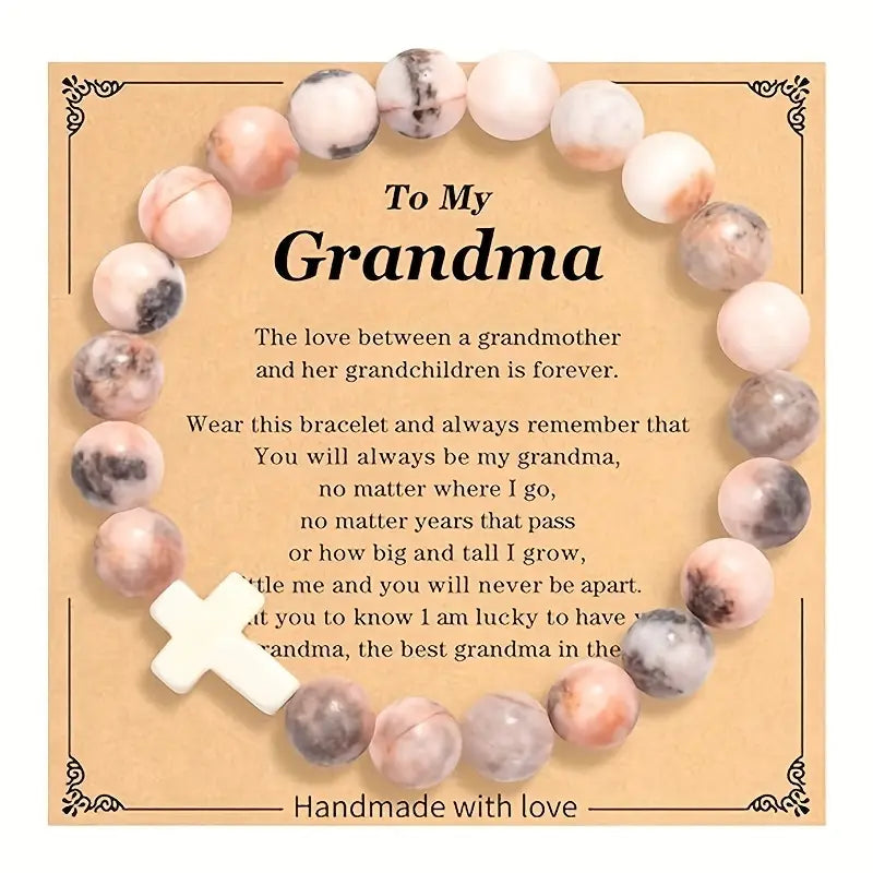 Mom, GiGi, Grandma Stone Beaded Bracelets
