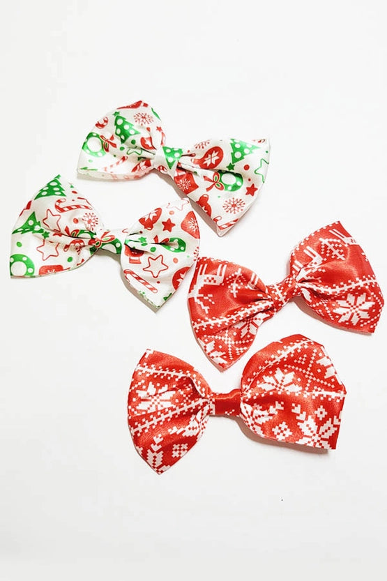 4-piece Christmas Bow Set