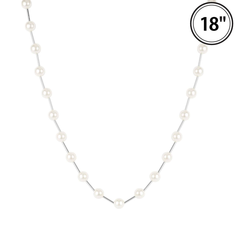 Chia Silver Pearl Necklace
