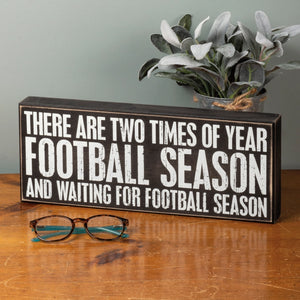 Football Season Box Sign