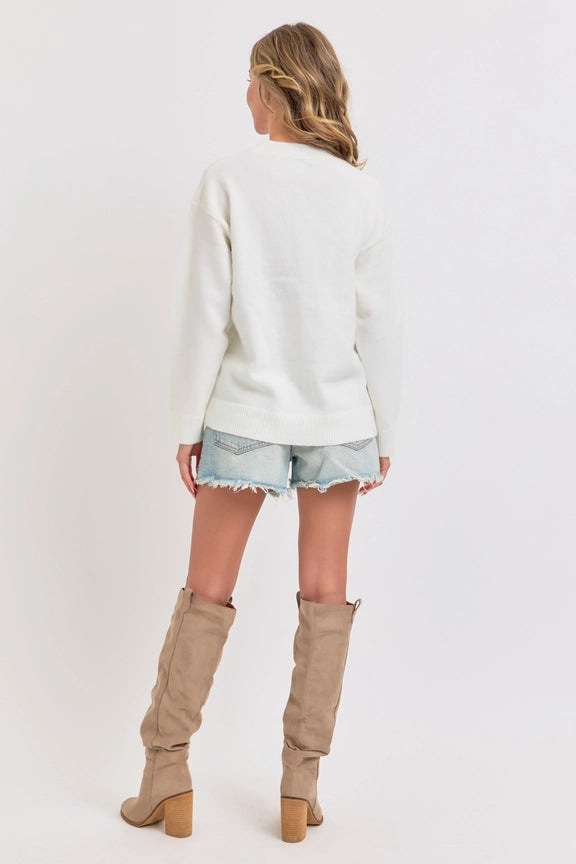 Merry & Bright Sequin Holiday Sweater