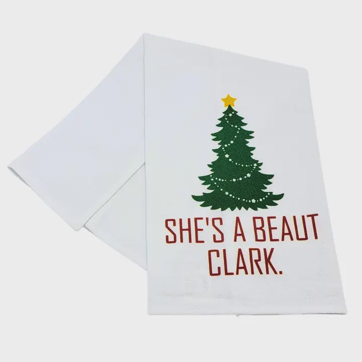 She's A Beaut Clark Funny Towels