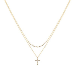 Fro Gold Cross Necklace