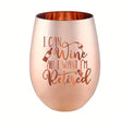 Load image into Gallery viewer, Retirement Stemless Wine Glass
