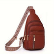 Load image into Gallery viewer, Leather Sling Bag w/Guitar Strap
