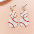 Load image into Gallery viewer, Baseball Acrylic Earrings
