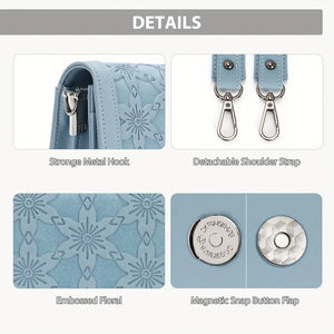 Embossed Floral Crossbody