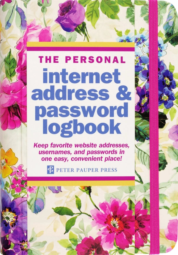 Personal Password Organizer Book