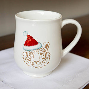 Santa Tiger Coffee Mug