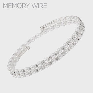 Moss Silver Pearl Bracelet