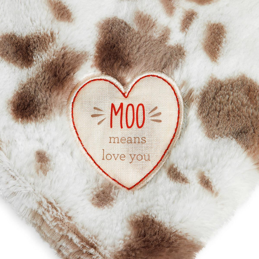 Barnyard Rattle Cow Blankie