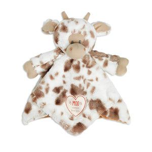 Barnyard Rattle Cow Blankie