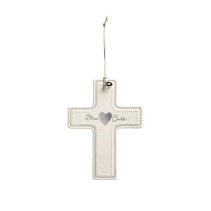 Bless This Child Neutral Wall Cross