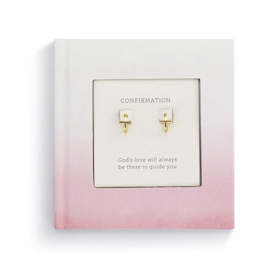 Confirmation Book and Earring Set