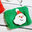 Load image into Gallery viewer, Christmas Fuzzy Coin Purse
