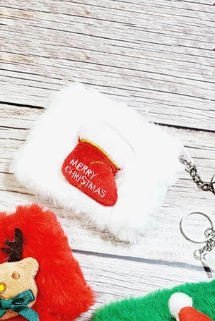 Christmas Fuzzy Coin Purse