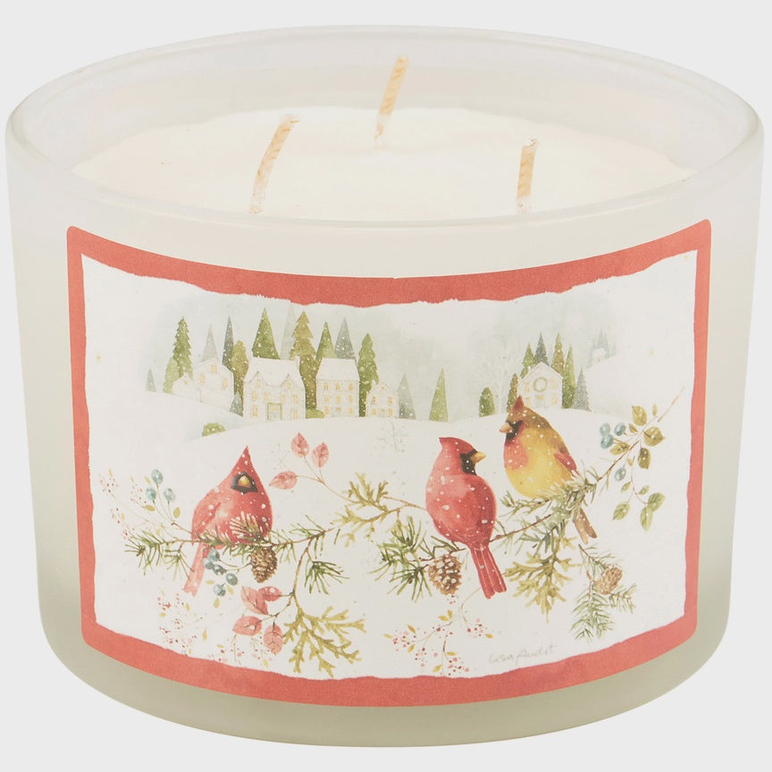 Winter Cardinal Candle