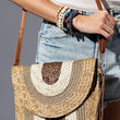Load image into Gallery viewer, Multi Color Straw Clutch/Crossbody Bag
