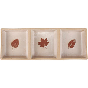 Fall Leaves Tidbit Tray