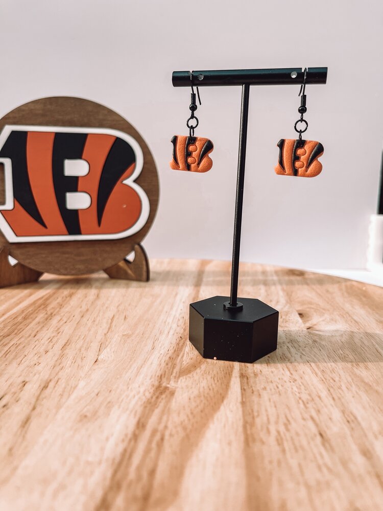 Bengals "B" Earrings