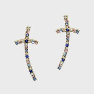 Trudi Multi Cross Earrings