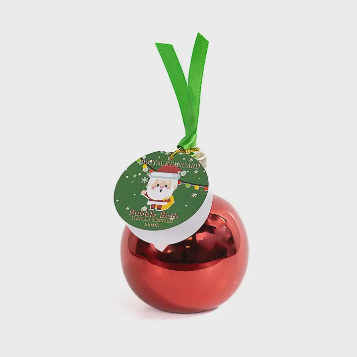 Festive Santa Bubble Bath Ornament