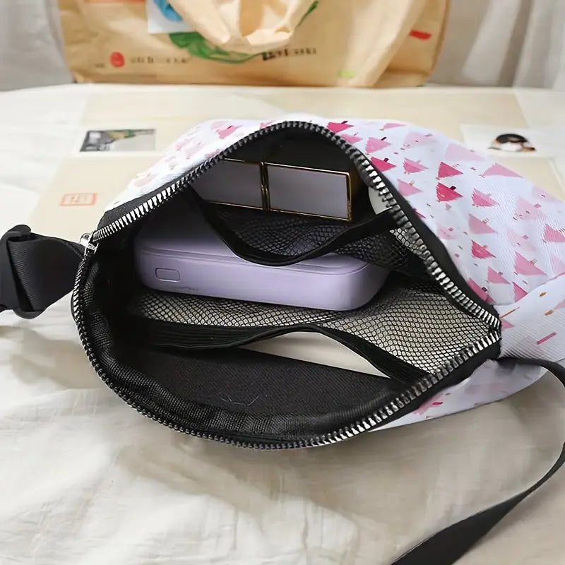 Pink Tree Belt Bag