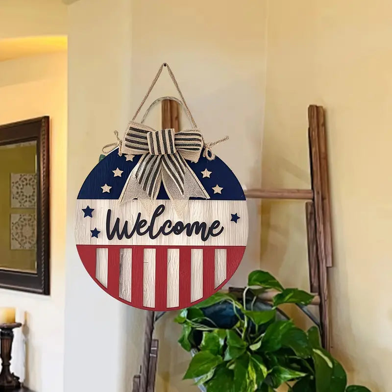 Patriotic Welcome Sign