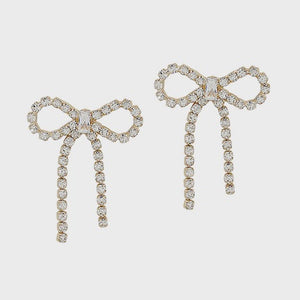 Gold Bow Earrings