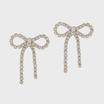 Gold Bow Earrings