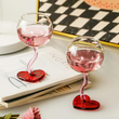 Load image into Gallery viewer, Heart-Shaped Red Wine Glass
