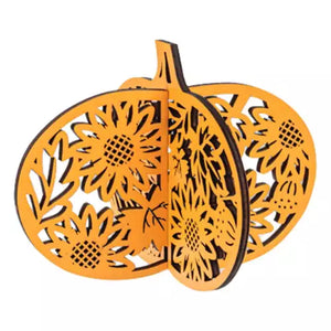 Laser Cut Pumpkin Figurines