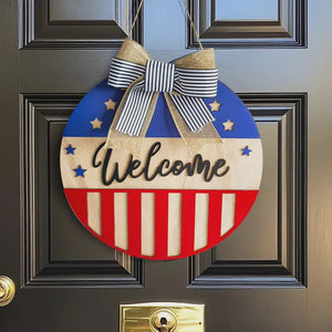 Patriotic Welcome Sign
