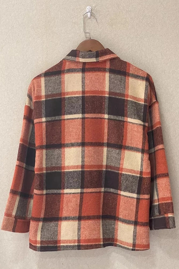 Plaid Flannel Shacket Jacket