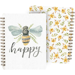 Bee Happy Spiral Notebook