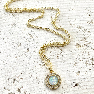Opal Dainty Layering Necklace