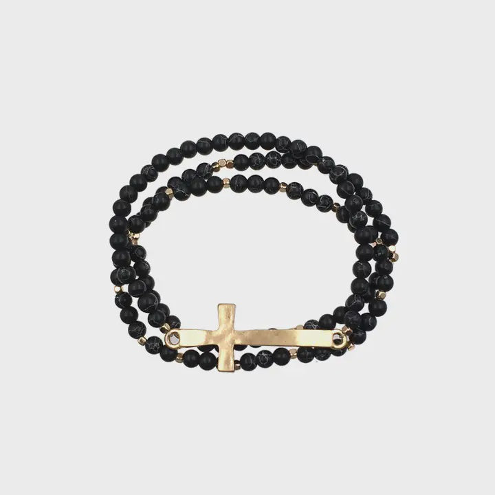 King Gold Jet Bracelet